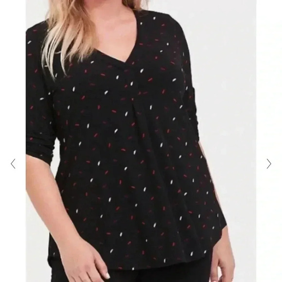 TORRID Studio Knit Blouse size 1 - Picture 1 of 10
